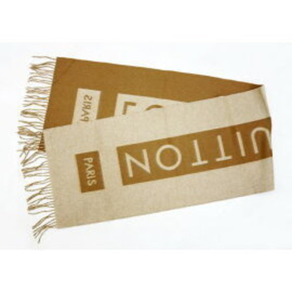 Louis Vuitton cashmere scarf beige - Picture 1 of 1